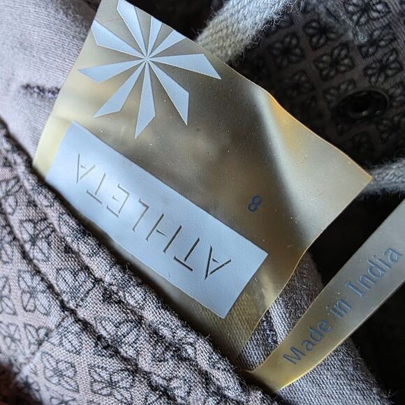 Athleta Organic Cotton Blend Utility Straight Leg Pants Sz 8 Gray - Picture 7 of 12